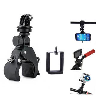 3-in-1 Bike Tripod Mount Sports Camera Holder with Connector