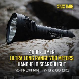 Nitecore TM16 Ultra Long Ranged LED Flashlight CREE XM - L2 U2 4000Lm 18650 Waterproof Torch