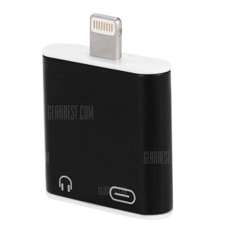 2-in-1 Audio Charging Adapter Connector for iPhone 7 / 7 Plus