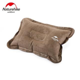 NatureHike InflatableSoft Air Inflation Suede Fabric Pillow for Camping Car Driving