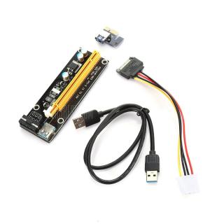 PCI - E 1X to 16X Extender Riser Card Adapter with USB 3.0 Cable