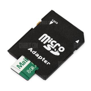 Maikou 2 in 1 8GB Micro SD Card + Adapter