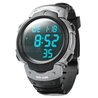 Skmei 1068 LED Digital Military Watch Water Resistant Alarm Day Date Stopwatch for Sports