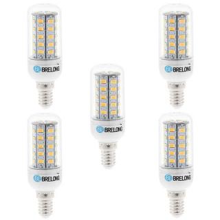 5 x BRELONG E14 7W SMD 5730 700Lm LED Corn Lamp