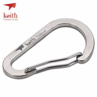 Keith Ti1170 Tough Titanium Alloy Carabiner Key Chain Buckle