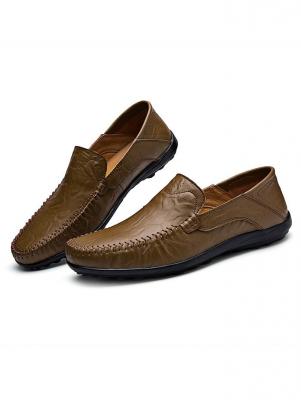 Breathable Genuine Leather Men Loafers