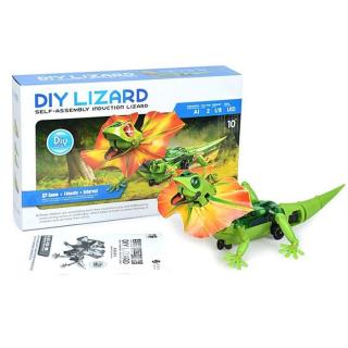 Infrared Sensor Electric Lizard Robot Puzzle DIY Kit Toy