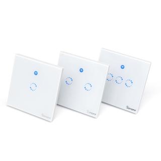 SONOFF® T1 1-3 Gang AC 90V-250V 600W WiFi And RF 86 Type UK Smart Wall Touch Light Switch Module Works With Amazon Alexa