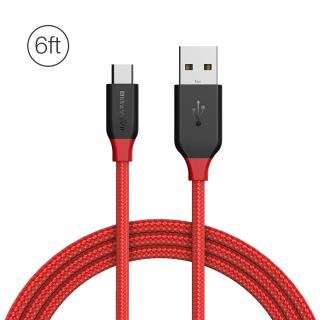 BlitzWolf® Ampcore BW-MC5 2.4A Micro USB Braided Data Cable 6ft/1.8m for Samsung S7 Redmi Note 4