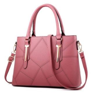 ZUUCEE Wanita Fashion Handbags PU Leather Shoulder Lady Tas Messenger Big Leisure Handbag untuk Wanita (pink)-Intl