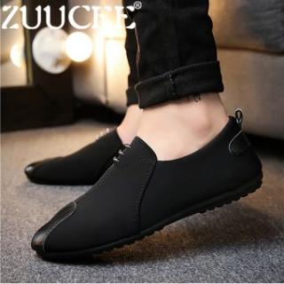 ZUUCEE Men Explosion Flats Loafers Shoes Trends Driving Shoes (black) - intl