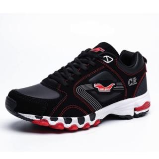 ZOQI Pria Outdoor Sport Shoes Berkualitas Tinggi Olahraga Sneakers Besar Ukuran (hitam & Merah)-Intl