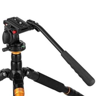 "Aluminium Fleksibel Tripod Kamera Kepala dengan 1/4 Inci Benang Tripod dan 3/8-Inch Thread Monopod untuk Canon, nikon dan Kamera DSLR-Intl"