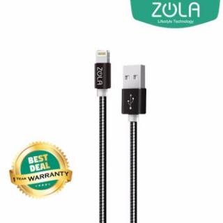 Zola International Zpiral Fast Charging 2.1A Kabel Lightning Data & Charging - Black