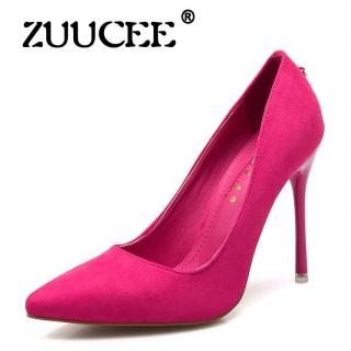 ZUUCEE High Heels Sandal Wanita Seksi Fetish High Heels Pesta Desainer Sepatu Pernikahan Menikahi Mary Jane Sepatu (pink) -Intl