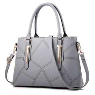 ZUUCEE Wanita Fashion Handbags PU Leather Shoulder Lady Tas Messenger Big Leisure Handbag untuk Wanita (abu-abu)-Intl