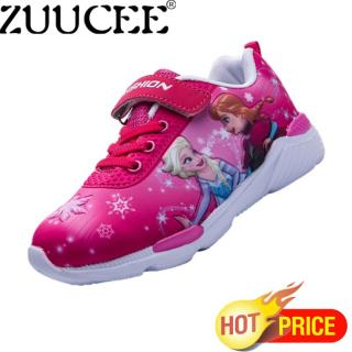 ZUUCEE Girl Fashion Painted Sepatu Anak-anak Sepatu Olahraga Kartun Sepatu Putri (merah Mawar)