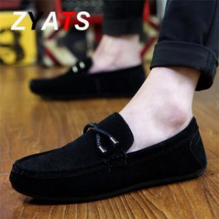 ZYATS 2018 Sepatu Kulit Pria Baru Yang Berminyak With Nafas Kasak Bergetar