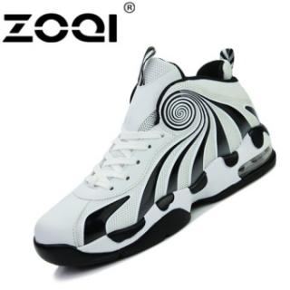 ZOQI Pria Basket Sepatu Perempuan Ankle Boots Outdoor Pelatih Atletik Putih-Intl