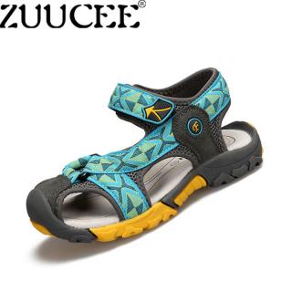 ZUUCEE Anak Laki-laki Fashion Kasual Sandal Sepatu Anak Musim Panas Nyaman Datar Sepatu (Moonlight)-Intl