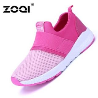 Zoqi Boy dan Gadis 'S Sepatu Sneaker Modis Bernapas Olahraga Sepatu (Rose)
