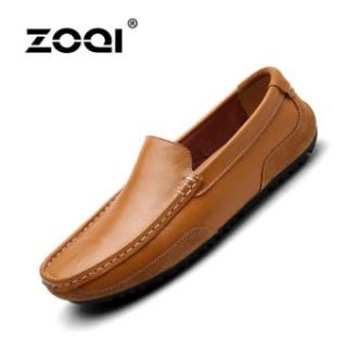 ZOQI Pria Fashion Slip-ons & Loafer Formal Sepatu Flat Shoes (Kuning)-Intl