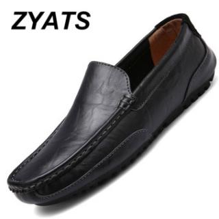 ZYATS Sepatu Kasual Pria Kasual Pria Sepatu Sepatu Bisnis High-end Slip-Ons & Amp; Loafer