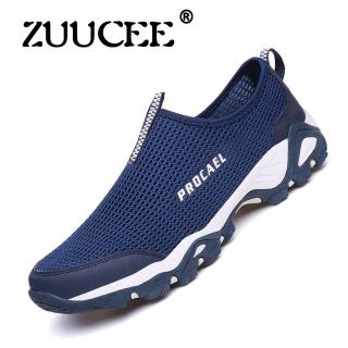 ZUUCEE Outdoor Sun Sepatu Wear Anti-skid Olahraga Sepatu Sepatu Sepatu Pria Bernapas Berjalan Sepatu (biru) -Intl