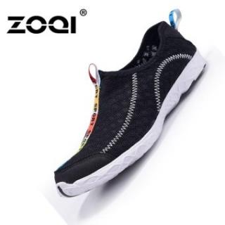 ZOQI Pria And Wanita's Fashion Olahraga & Outdoor Sepatu Olahraga Sepatu Air Sepatu (Hitam)