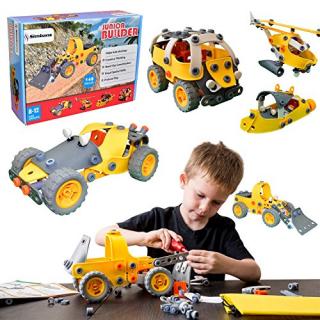 [Bonus Bag] Simbans JB 148 pcs 5-in-1 Build and Play Toy Set | Kids STEM Educational DIY Building Kit for 8, 9, 10 Year Old Boys, Girls | 5, 6, 7 yr Old can Build with Help | Best Creative Fun Gift