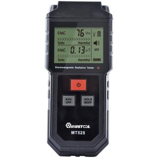 MUSTOOL MT525 Electromagnetic Radiation Tester Electric Field & Magnetic Field Dosimeter Tester Sound and Light Alarm