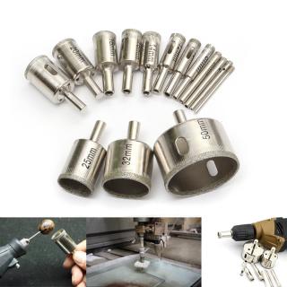 15pcs 3-50mm Diamond Drill Bit Set Hole Saw Cutter For Tile Ceramic Glass Porcelain Marble