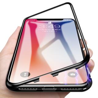 Bakeey 360° Magnetic Adsorption Metal Glass Protective Case for iPhone X/8/8 Plus/7/7 Plus/6s/6s Plus/6/6 Plus