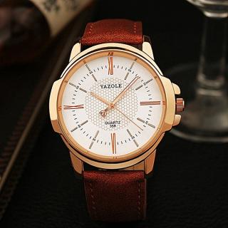 Top Luxury Brand Watch Famous Fashion Sports Cool Men Quartz Watches Wristwatch Gift For Male Brown