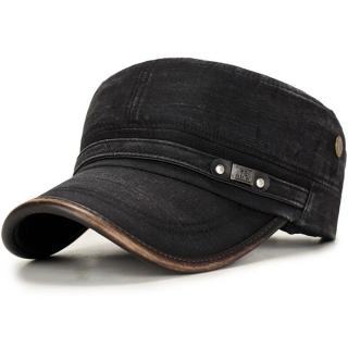 Outdoors Cotton Sunshade Flat Top Hat Cap For Mens