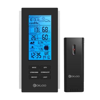 Digoo DG-TH6699 Wireless Weather Station Barometer Forecast Thermometer USB Outdoor Sensor Clock