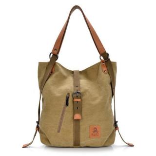 Women Men Canvas Handbags Multifunction Backpack