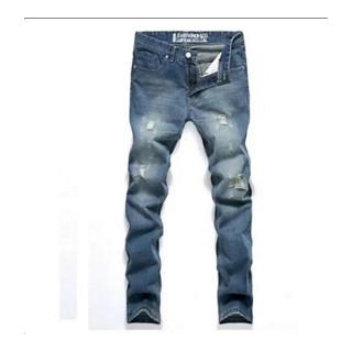 Men's Tapered Jeans Robin Jeans Pants Men Denim Pants Male Ripped Hole Jeans