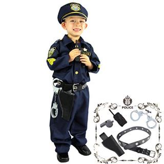 Joyin Toy Spooktacular Creations Deluxe Police Officer Costume and Role Play Kit (S 5-7)