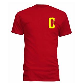InCRAYdible Yellow CrayStar Round Neck T-shirt - Red