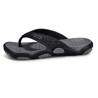 Fashion Man's Flat Flip Flops Fashion Casual Breathable Comfortable Shoes/Slides-black
