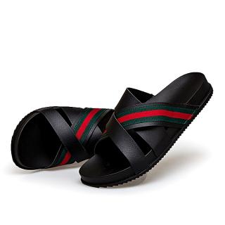 Mens Summer Open Toe Casual Beach Sandals 3 Strap Slipper