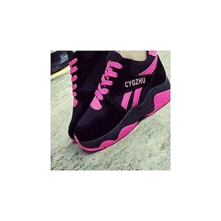 Fashion Ladies'Sneakers- Black&Pink