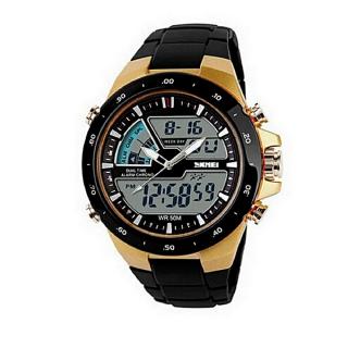 Luxury Sport Wrist Watch - Gold & Black