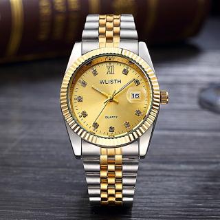 Men Wrist Watch Mens Watches Top Brand Luxury  Watch Diamond Clock Automatic Date - Glod