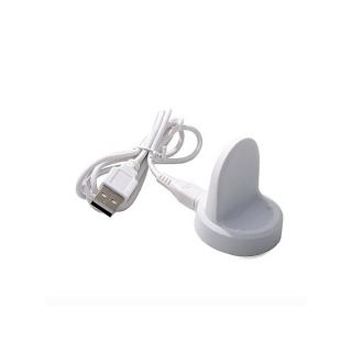 OR Wireless Charging Dock Desktop Charger + USB Line For Samsung R600 Smart Watch-white
