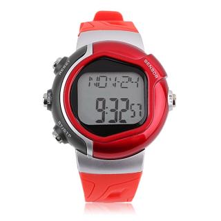 OR Infrared Heart Rate Monitor Watch Sport Calorie Tester Men Women Wristwatch-red