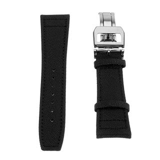20mm Nylon Fabric Leather Watch Band Strap for IWC Portuguese Top