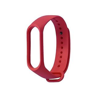 OR TPE Solid Color Wristband Wrist Strap Bracelet Smart Accessories For Xiaomi 3-Red