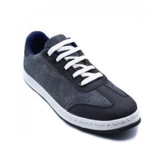 Canvas Lace Up Sneakers - Black